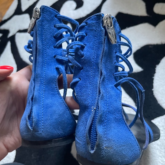 Sigerson Morrison blue suede gladiator sandals - Picture 7 of 11